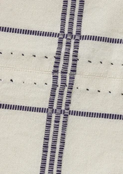 Textiles|Outdoor-TOAST Hand Woven Cotton Tablecloth Ecru/ProvenceBlue