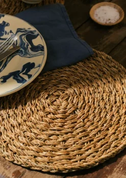 Kitchen|Tableware-TOAST Hand Woven Hogla Placemat Natural