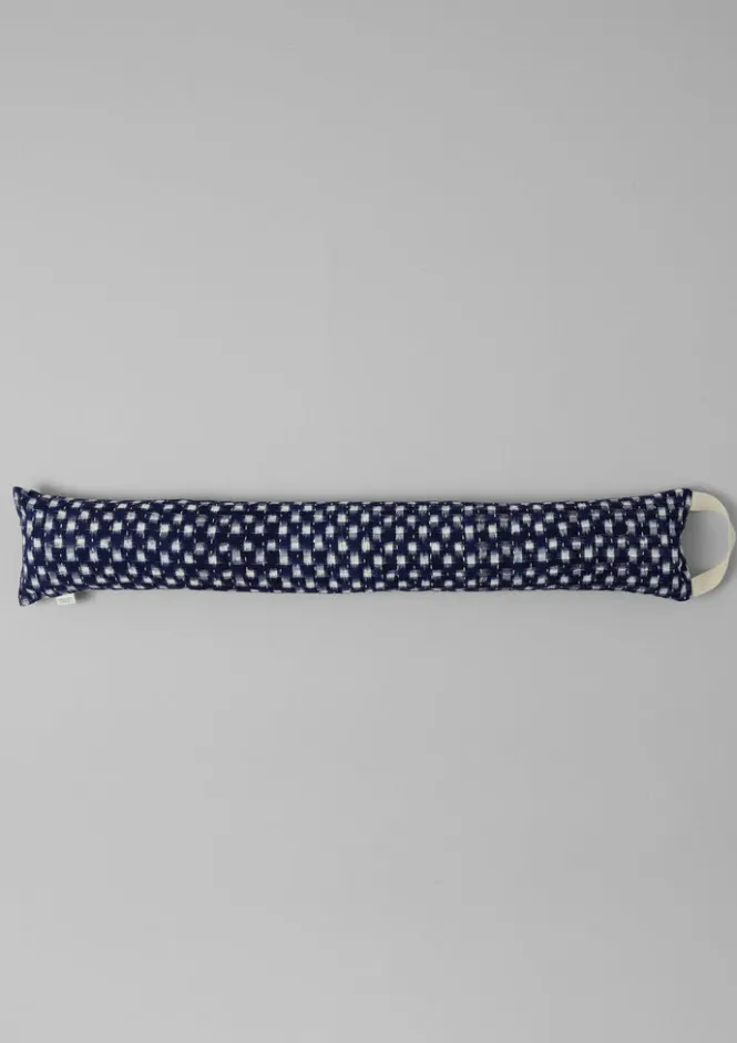 Textiles|Cushions & Covers-TOAST Hand Woven Ikat Cotton Draught Excluder MidnightCheck