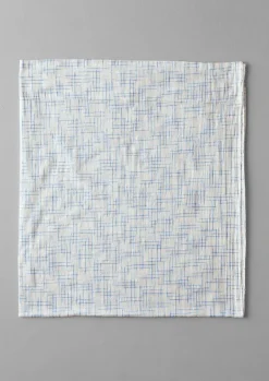 Textiles|Curtains-TOAST Hand Woven Space Dye Curtain Set Chalk/BreezeBlue