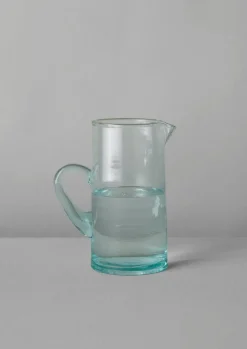 Glass-TOAST Handled Moroccan Glass Jug Clear