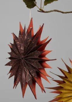Christmas Decorations-TOAST Hanging Lokta Paper Star Set Multi