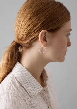 Jewellery-TOAST Helena Rohner Organic Hoop Earrings Silver