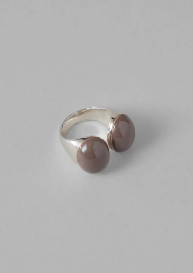 Jewellery-TOAST Helena Rohner Porcelain Ring Taupe