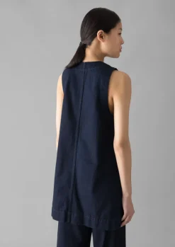Denim|Tops & Tees-TOAST Denim Cotton Tunic Indigo