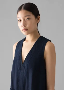 Denim|Tops & Tees-TOAST Denim Cotton Tunic Indigo