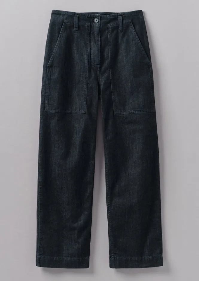 Denim|Workwear-TOAST Denim Workwear Trousers Indigo