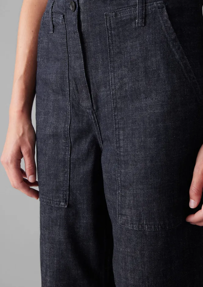 Denim|Workwear-TOAST Denim Workwear Trousers Indigo