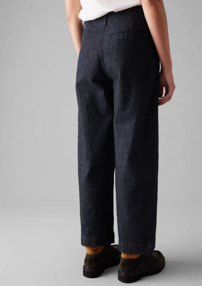 Denim|Workwear-TOAST Denim Workwear Trousers Indigo
