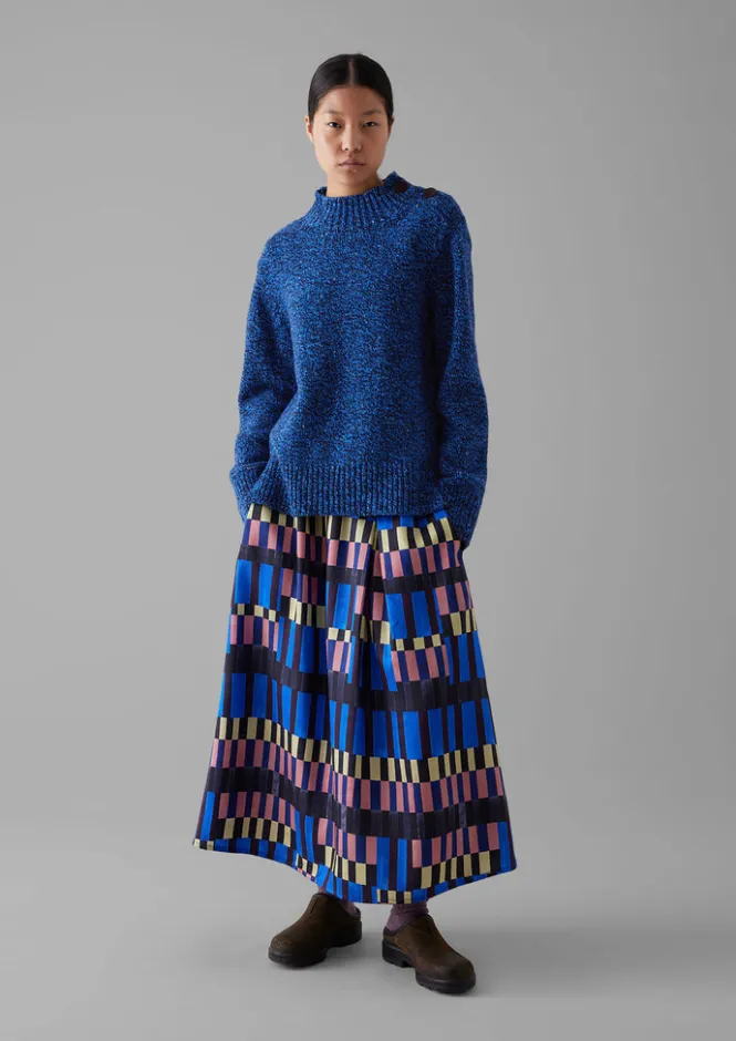 Skirts-TOAST Isobel Harvey Asymmetric Check Print Skirt Multi