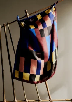 Hats, Scarves & Gloves-TOAST Isobel Harvey Silk Check Print Bandana Multi
