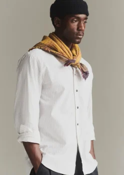 Workwear|Shirts-TOAST Jacquard Stripe Shirt ShaleStone