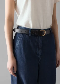 Bags & Belts-TOAST Jeans Belt Black
