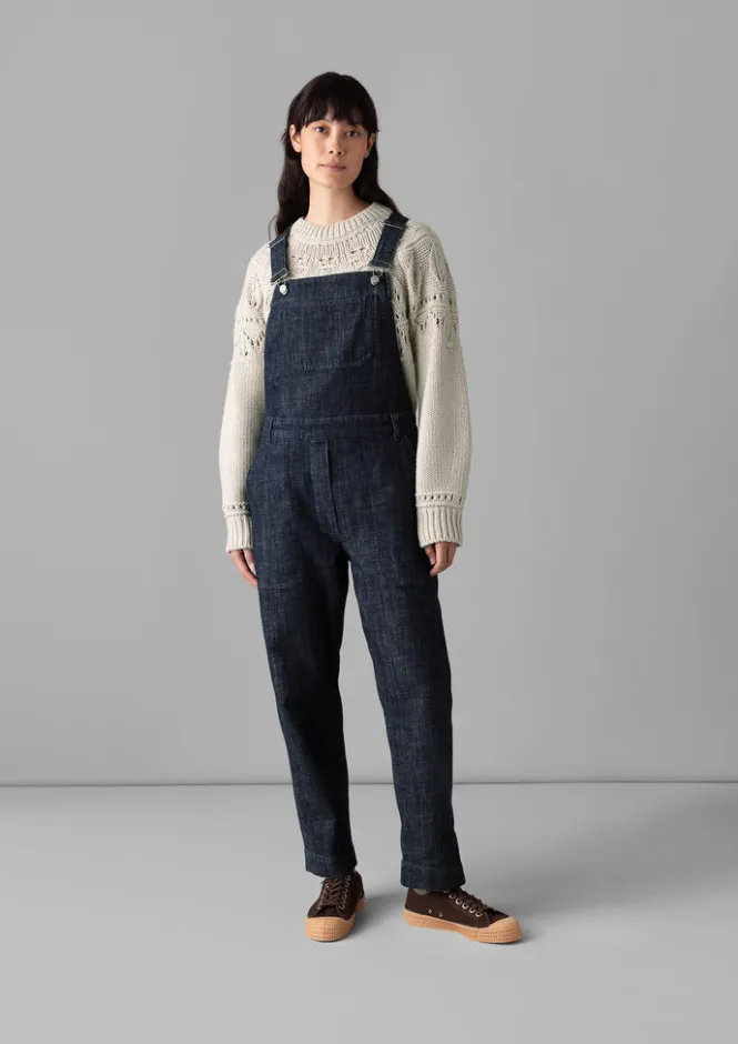 Denim|Jumpsuits-TOAST Jessa Denim Dungarees Indigo