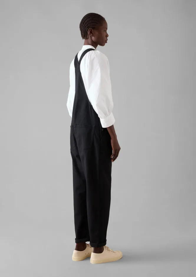 Denim|Jumpsuits-TOAST Jessa Denim Dungarees Black