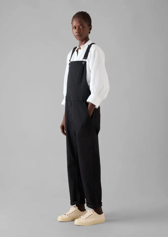 Denim|Jumpsuits-TOAST Jessa Denim Dungarees Black