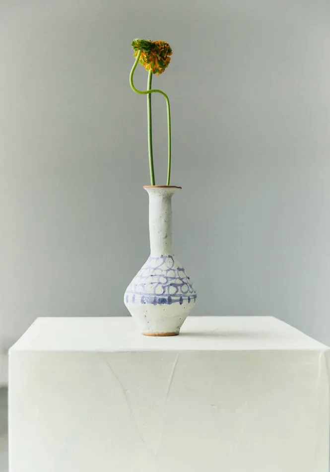 Decorative Pieces|Ceramics-TOAST Kate Semple Script Flask