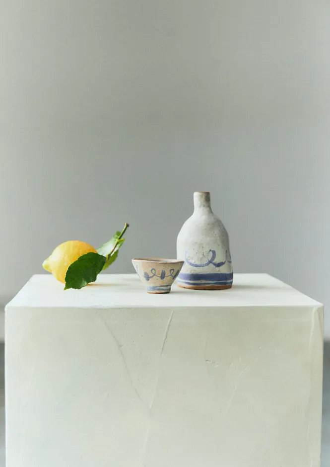 Decorative Pieces|Ceramics-TOAST Kate Semple Scroll Slab Bottle