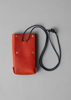 Bags & Belts-TOAST Kate Sheridan Jigsaw Leather Pouch Bag Orange
