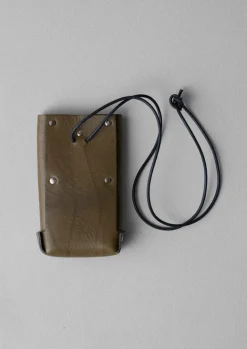 Bags & Belts-TOAST Kate Sheridan Jigsaw Leather Pouch Bag Olive