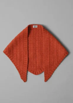 Hats, Scarves & Gloves-TOAST Knitted Wool Bandana Ember