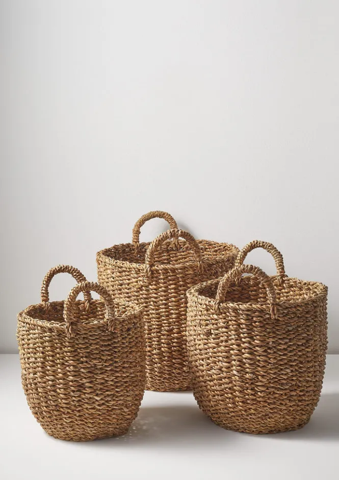 Baskets-TOAST Large Hogla Storage Basket Natural