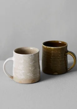 Ceramics-TOAST Lily Pearmain Ripple Mug White