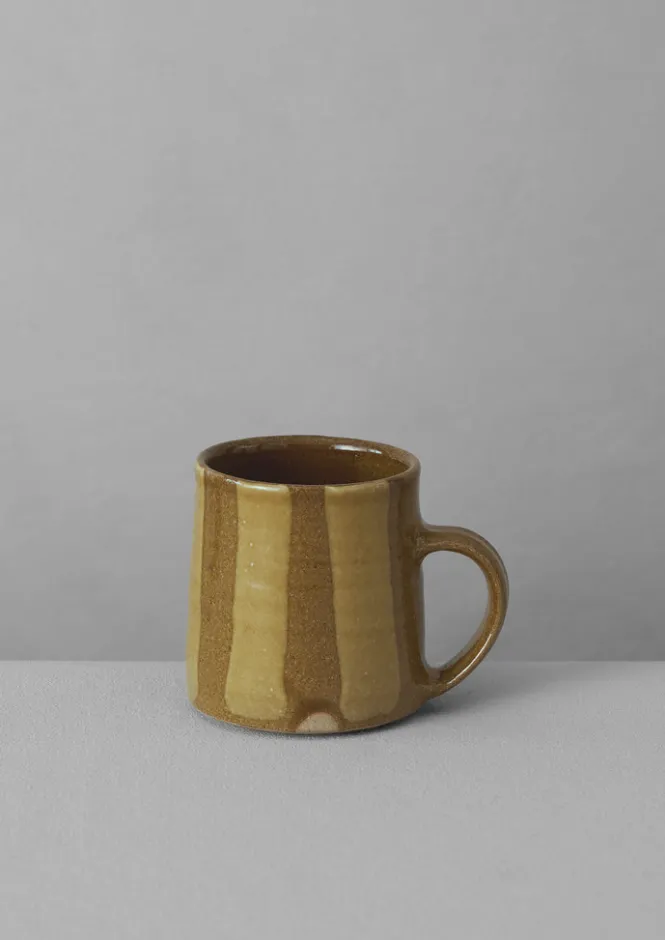 Ceramics|Tableware-TOAST Lily Pearmain Striped Mug Ochre