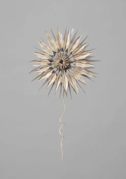 Christmas Decorations-TOAST Lokta Paper Star Tree Topper Silver/Gold