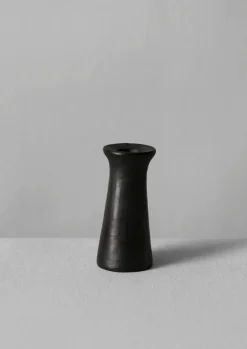 Decorative Pieces|Ceramics-TOAST Longpi Dinner Candle Holder BlackClay