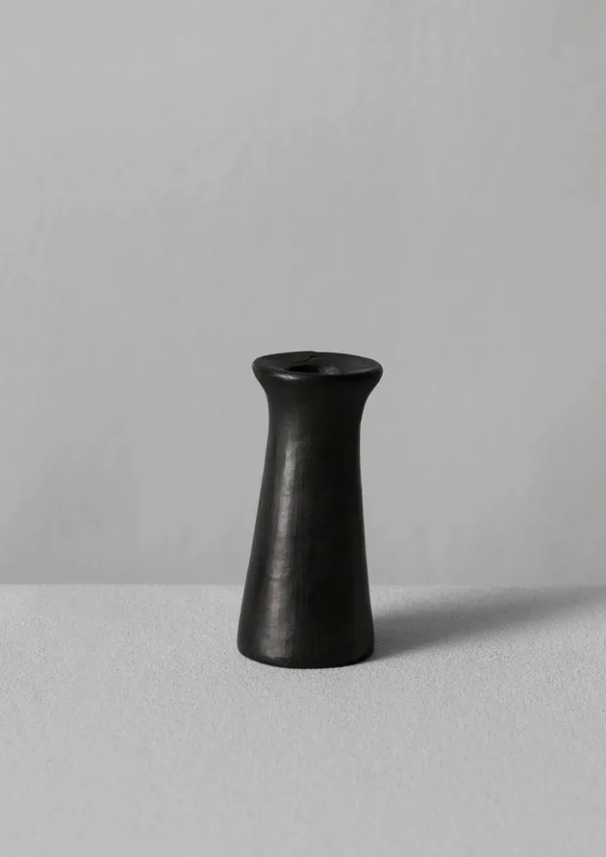 Decorative Pieces|Ceramics-TOAST Longpi Dinner Candle Holder BlackClay