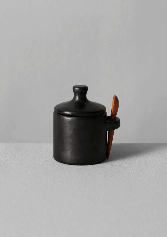 Ceramics|Kitchen-TOAST Longpi Seasoning Pot BlackClay