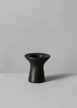Decorative Pieces|Ceramics-TOAST Longpi Stubby Candle Holder BlackClay