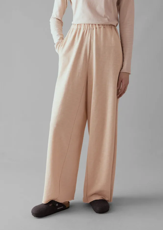 Jersey|Loungewear-TOAST Loopback Jersey Wide Leg Trousers Shell