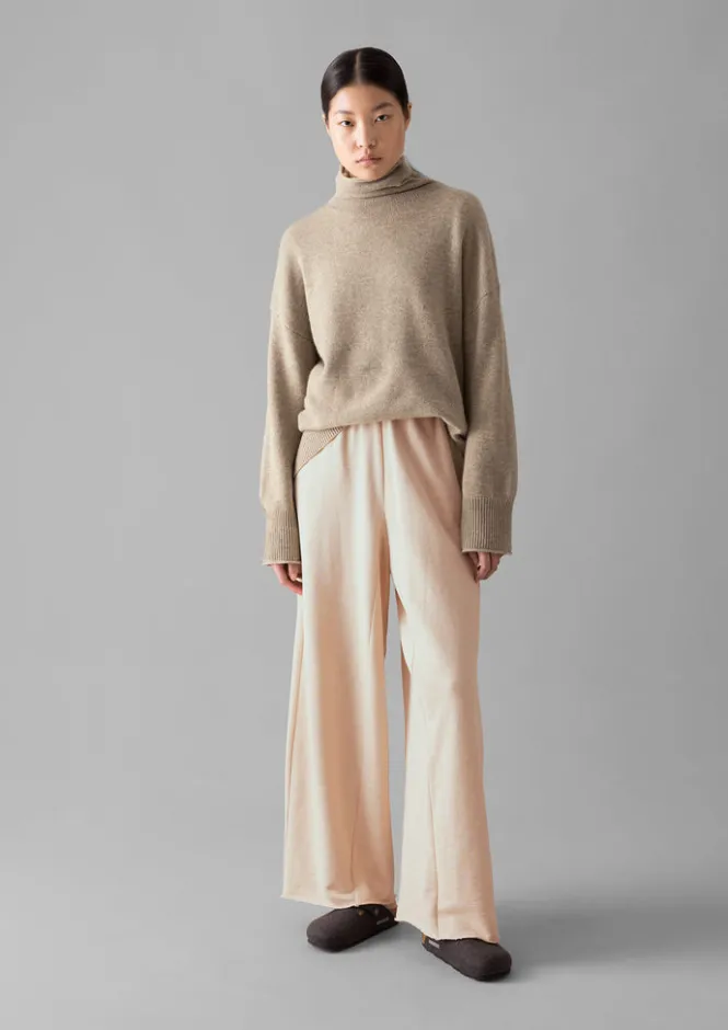 Jersey|Loungewear-TOAST Loopback Jersey Wide Leg Trousers Shell