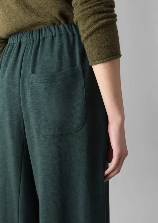 Jersey|Loungewear-TOAST Loopback Jersey Wide Leg Trousers Puck