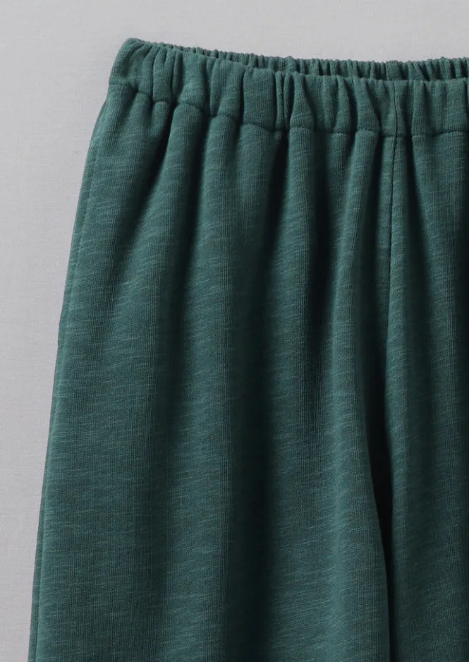 Jersey|Loungewear-TOAST Loopback Jersey Wide Leg Trousers Puck