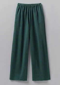 Jersey|Loungewear-TOAST Loopback Jersey Wide Leg Trousers Puck