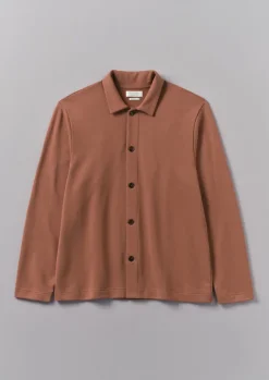 Tops & Tees|Shirts-TOAST Loopback Organic Cotton Jersey Shirt RedGranite