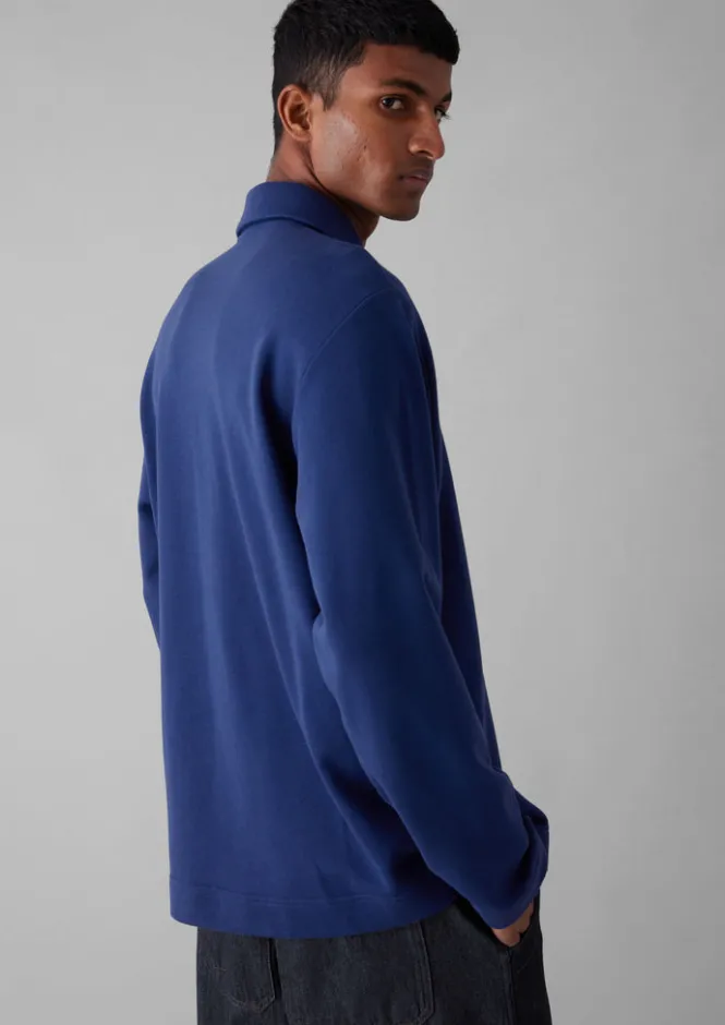 Tops & Tees|Shirts-TOAST Loopback Organic Cotton Jersey Shirt WorkwearBlue