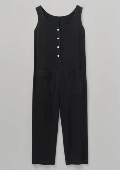 Loungewear|Jumpsuits-TOAST Lydia Jersey Jumpsuit WashedBlack