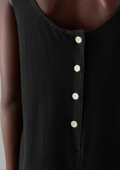 Loungewear|Dresses-TOAST Lydia Jersey Shift Dress WashedBlack
