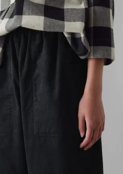 Cashmere|Loungewear-TOAST Macro Gingham Cotton Cashmere Shirt Onyx/Ecru