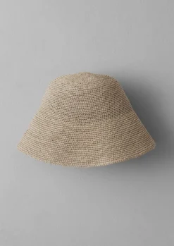 Hats, Scarves & Gloves-TOAST Maison N.H. Paris Raffia Hat Stone