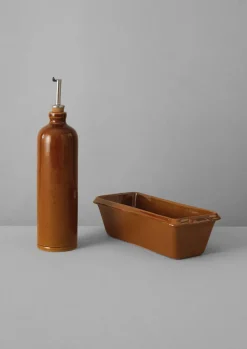 Kitchen-TOAST Manufacture de Digoin Stoneware Cake Tin Honey