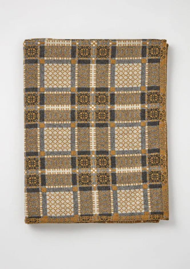 Textiles|Blankets & Throws-TOAST Melin Tregwynt Welsh Blanket Mead/Ash
