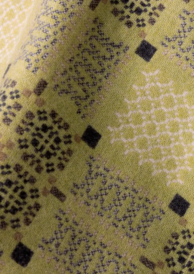 Textiles|Blankets & Throws-TOAST Melin Tregwynt Welsh Blanket Catkin/Charcoal