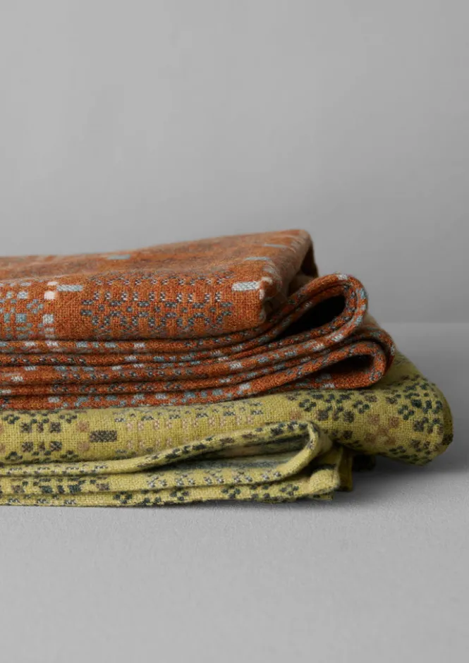 Textiles|Blankets & Throws-TOAST Melin Tregwynt Welsh Blanket Catkin/Charcoal