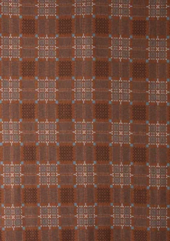Textiles|Blankets & Throws-TOAST Melin Tregwynt Welsh Blanket Rust/Topaz