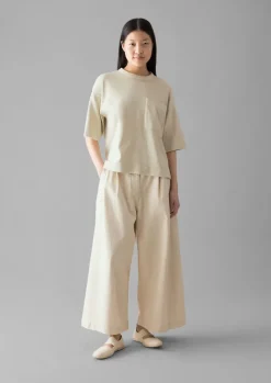 Jersey|Tops & Tees-TOAST Mineral Dyed Cotton Boxy Tee Soya